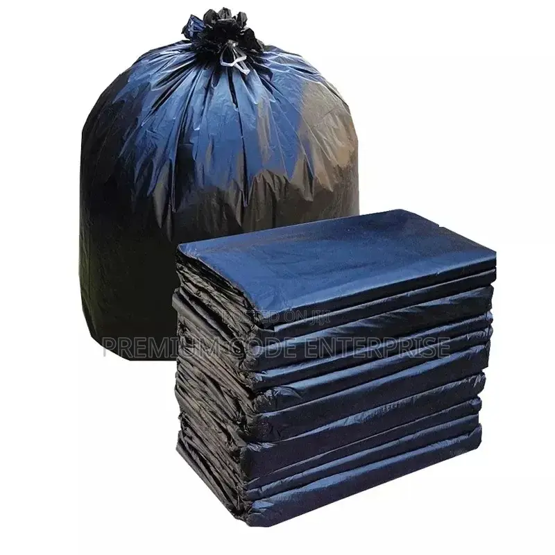 220l Trash Bin Liners Bag – Black, 10pcs X 10paks (Xl)