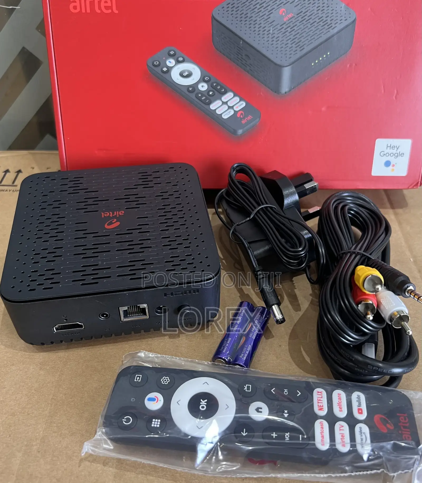Airtel Android Tv Box With Sim Slot and Backup Battery