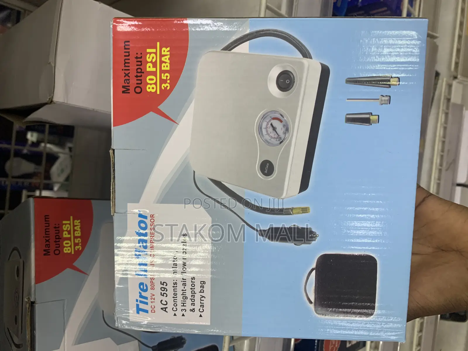 Tire Inflator - Dc 12v 80 Air Compressor