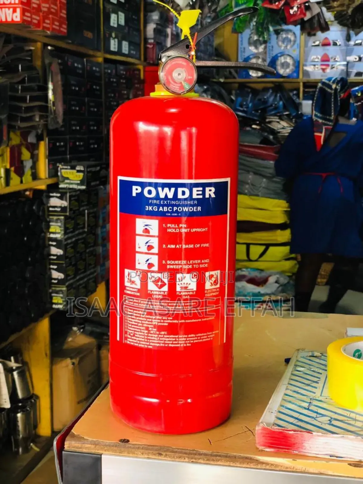 3kg Dry Chemical Powder Fire Extinguisher.