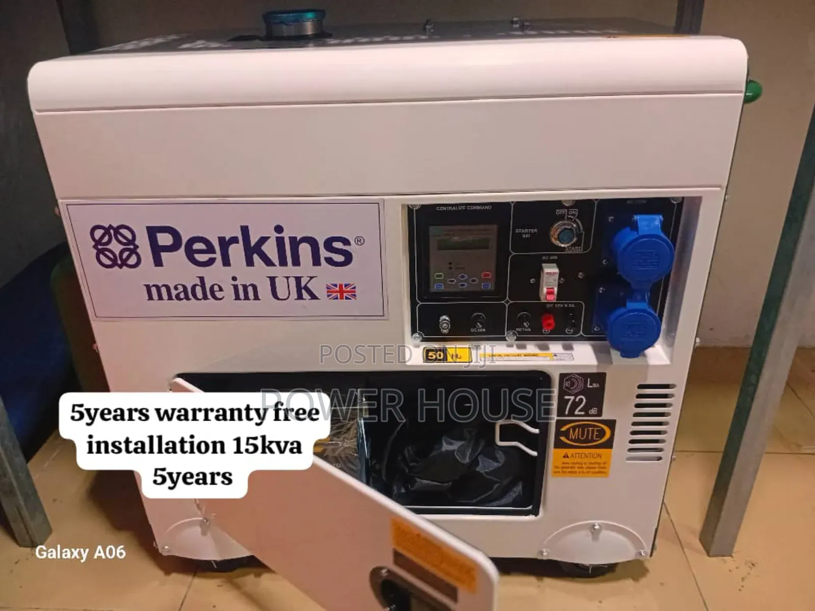Lumina Dynamo 15kva 16500watts Diesel Perkins Generator