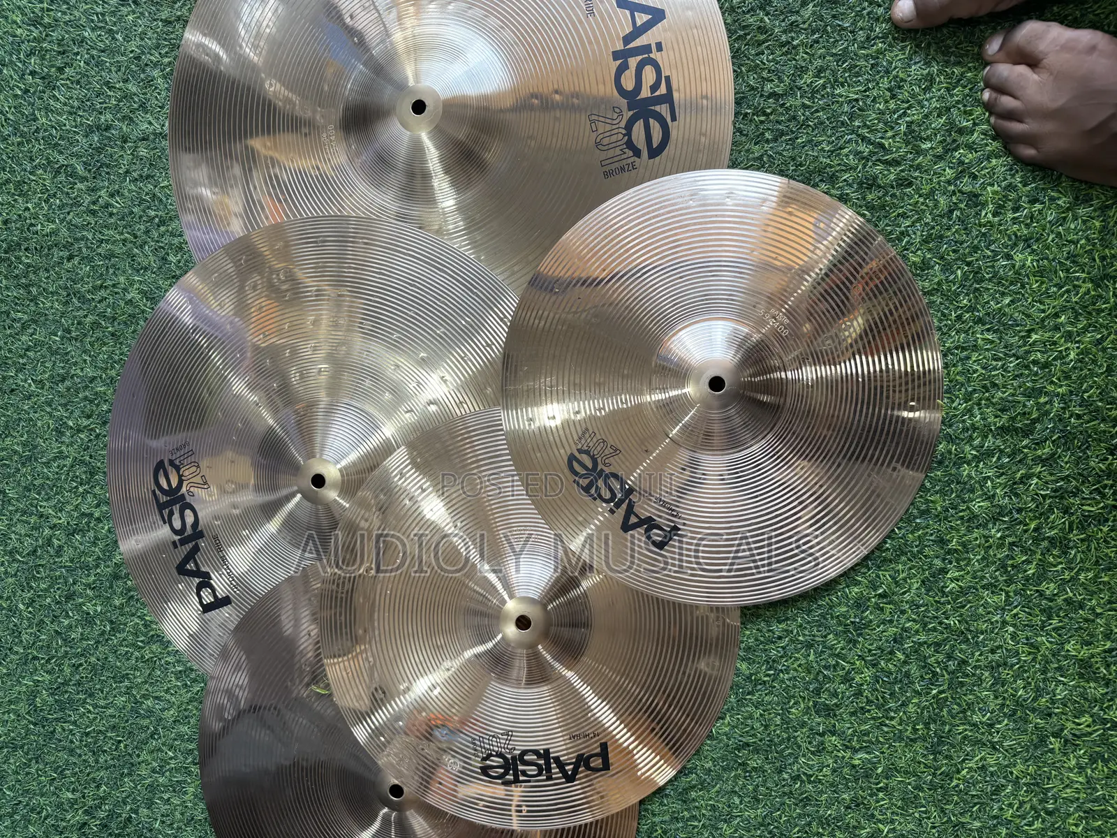 Paiste 4set Cymbals 20”18”16 14” Hihat Ride , Splash,