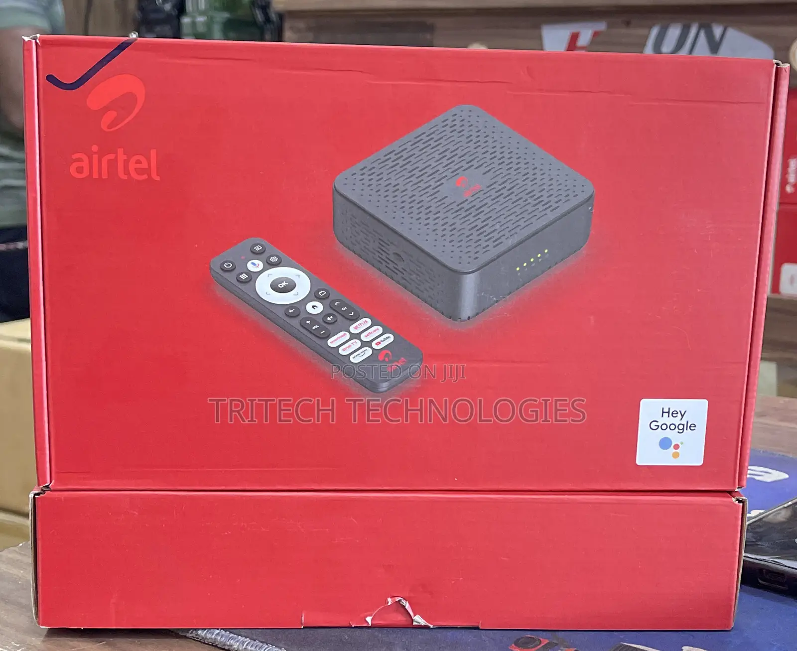 Airtel Android Tv Box With Sim Slot+Lan Port+Battery Backup