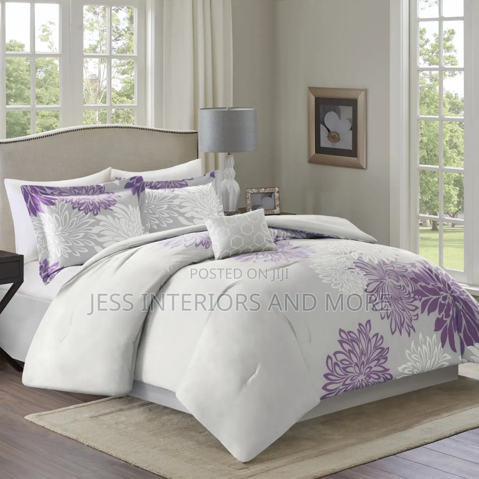 Comforter Set-Modern Floral(7- Piece)
