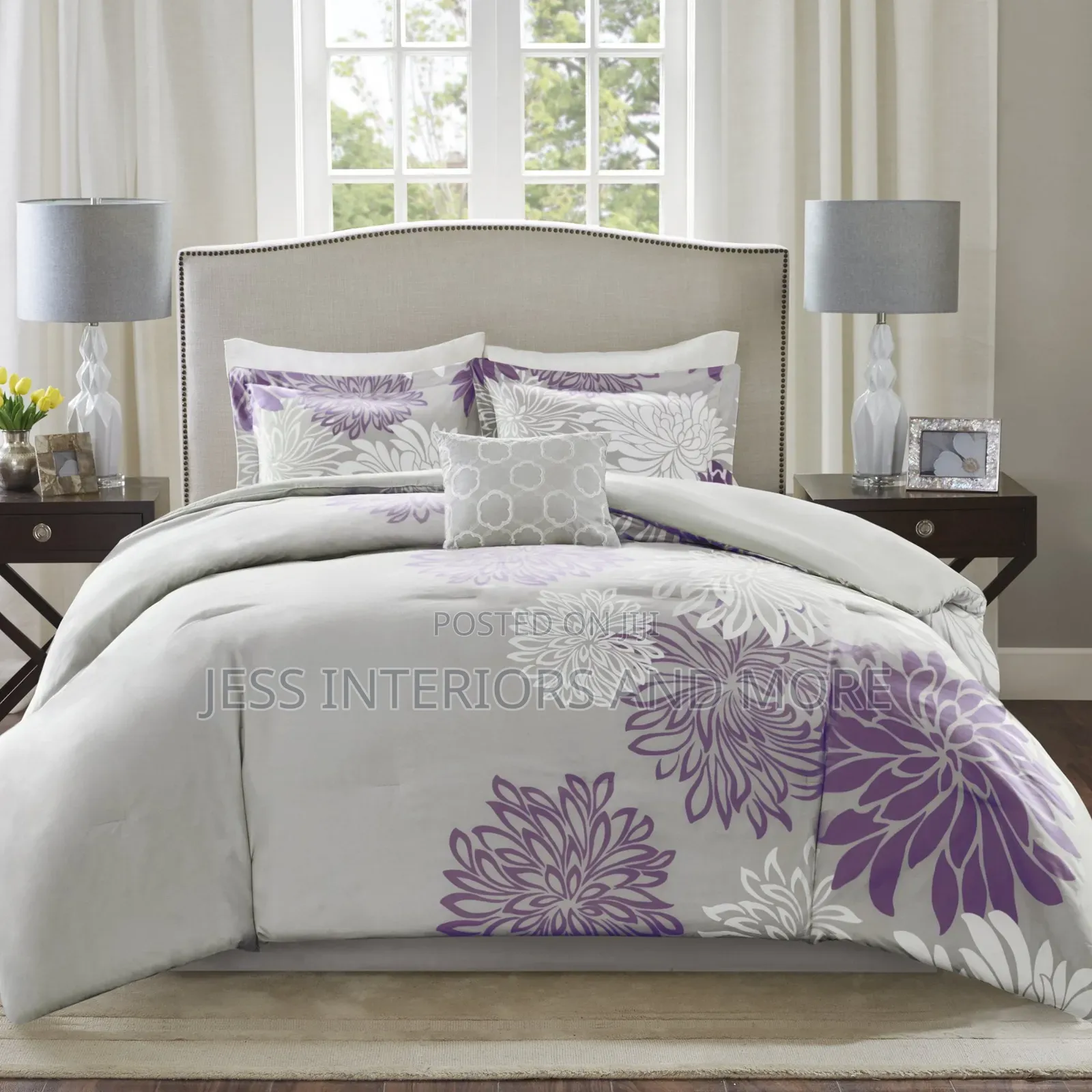 Comforter Set-Modern Floral(7- Piece)