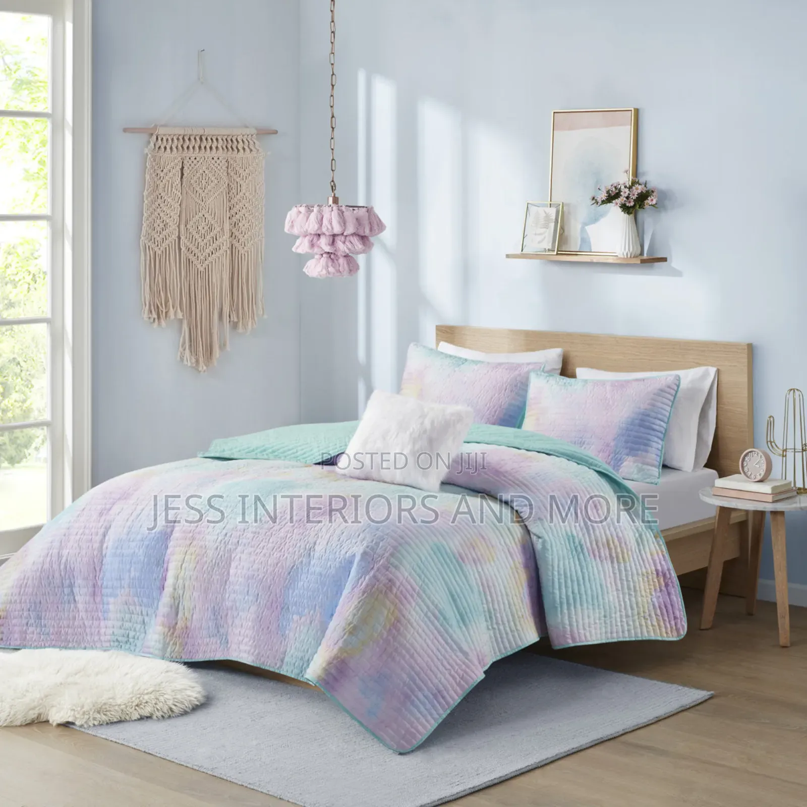 Printed Quilt Set (Queen Size)