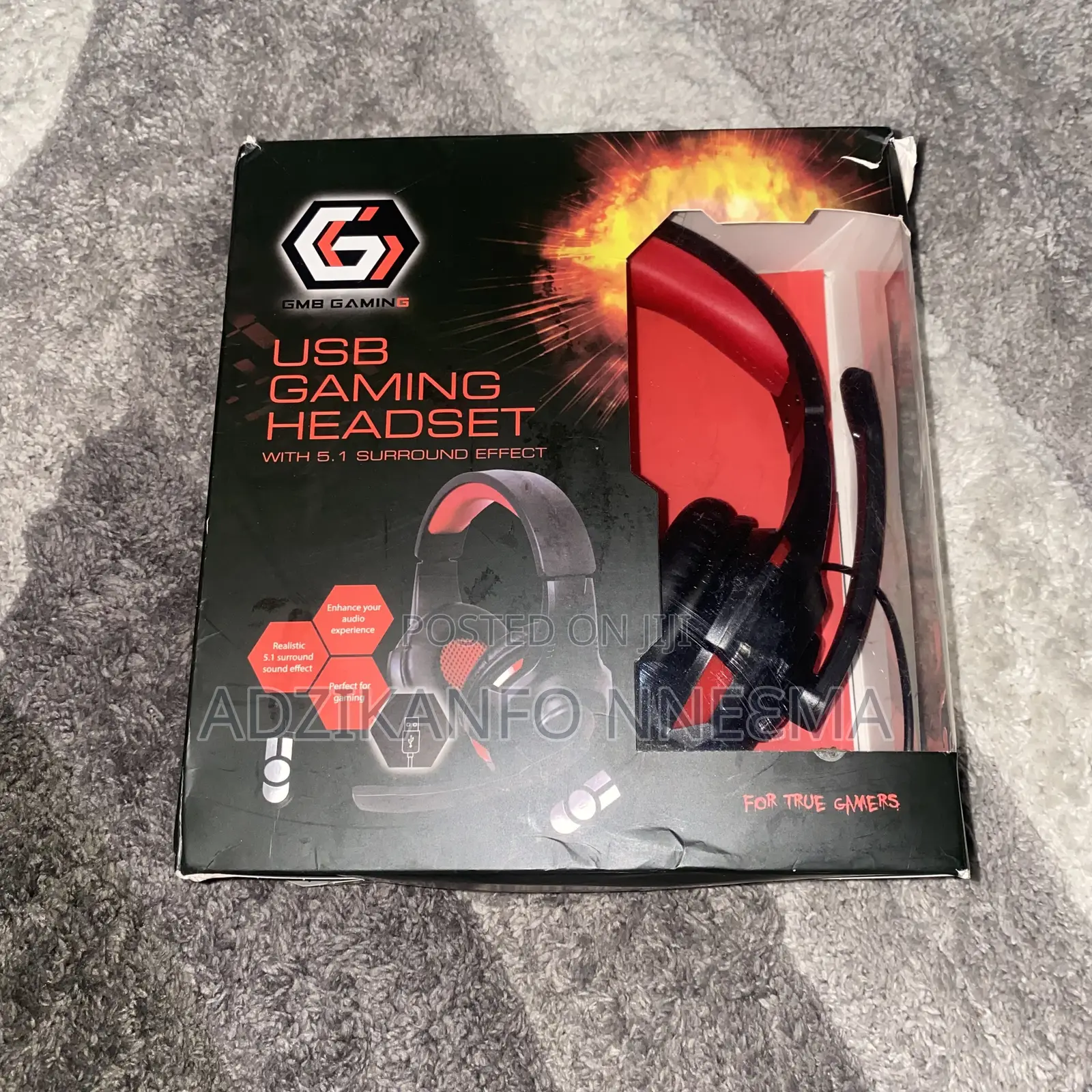 Usb Gaming Headset With 5.1 Surround Effect