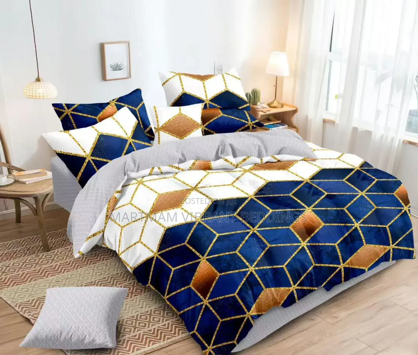 2 Bedsheets With Five Pillow Cases