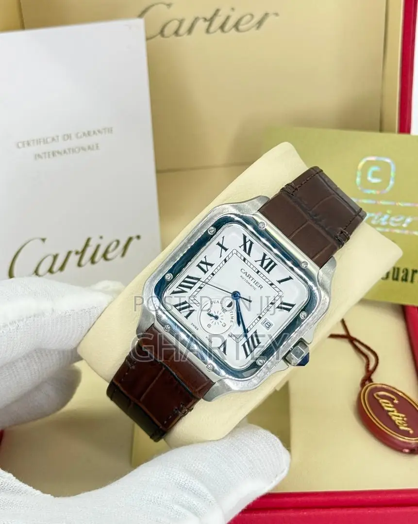 Premium Leather Mechanical Cartier Watch