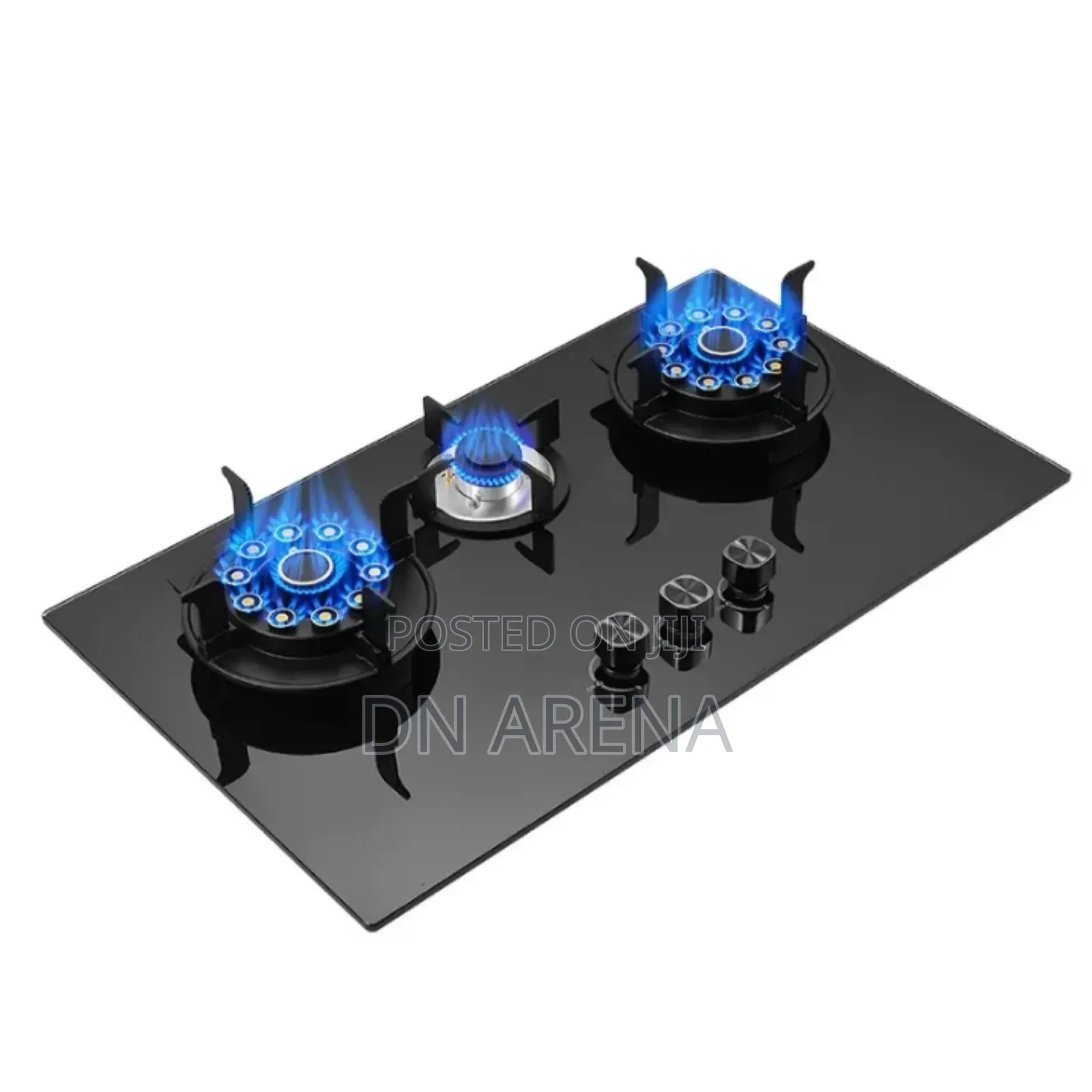 3 Burner Gas Countertop Gas Cooktop, Tempered Glass Hob
