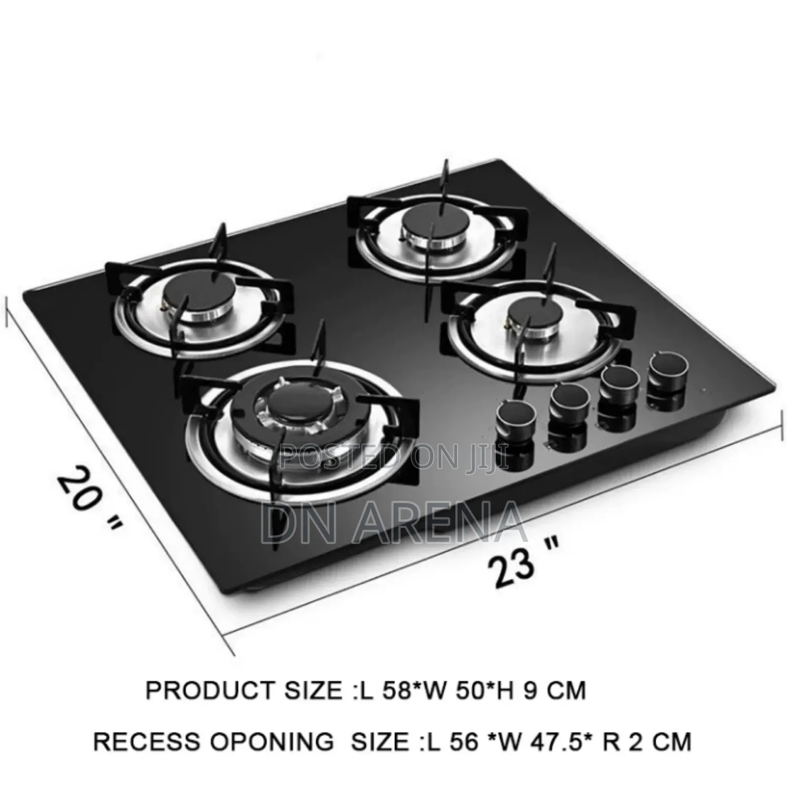 LPG Gas Stove Cooktop With 4 Burners Built-in Gas Hob