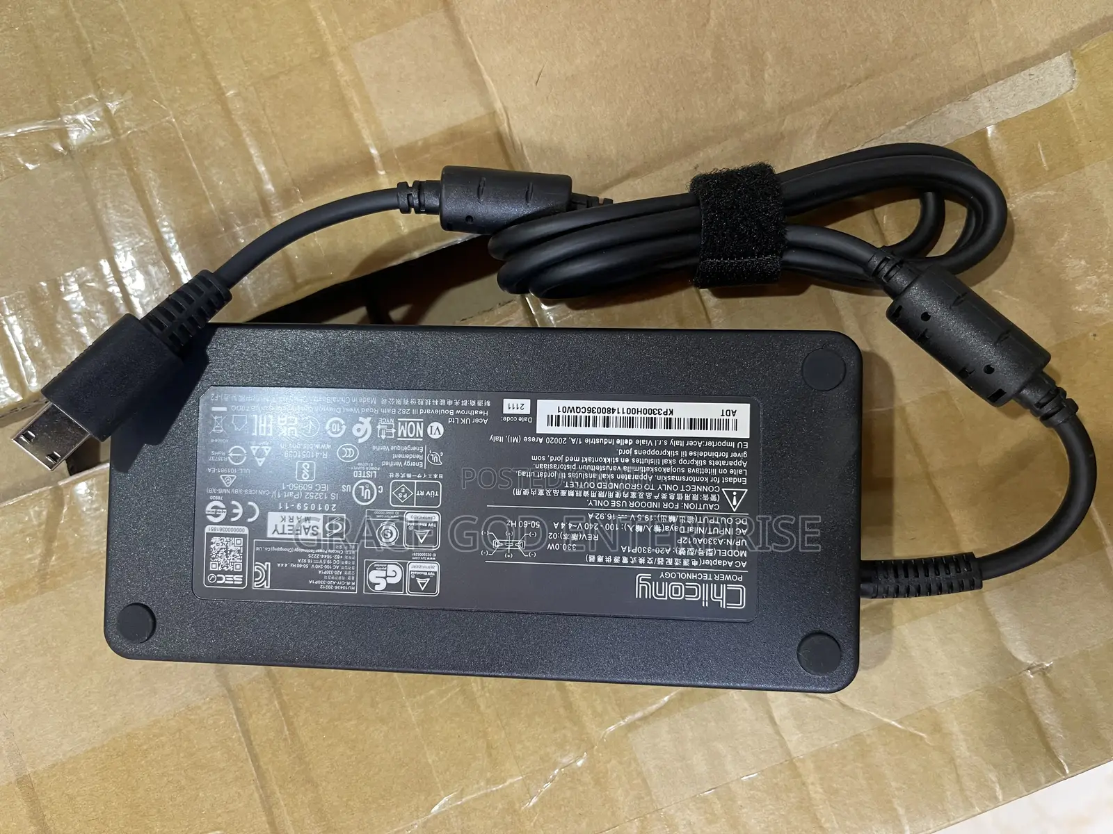 Original Msi 330w Charger for Titan Gt77 Gaming Laptop
