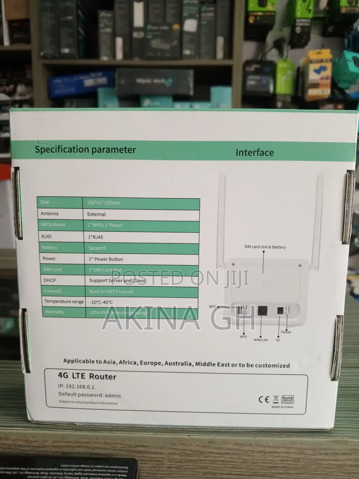 4g/5g Universal Sim Wireless Router With Backup Battery