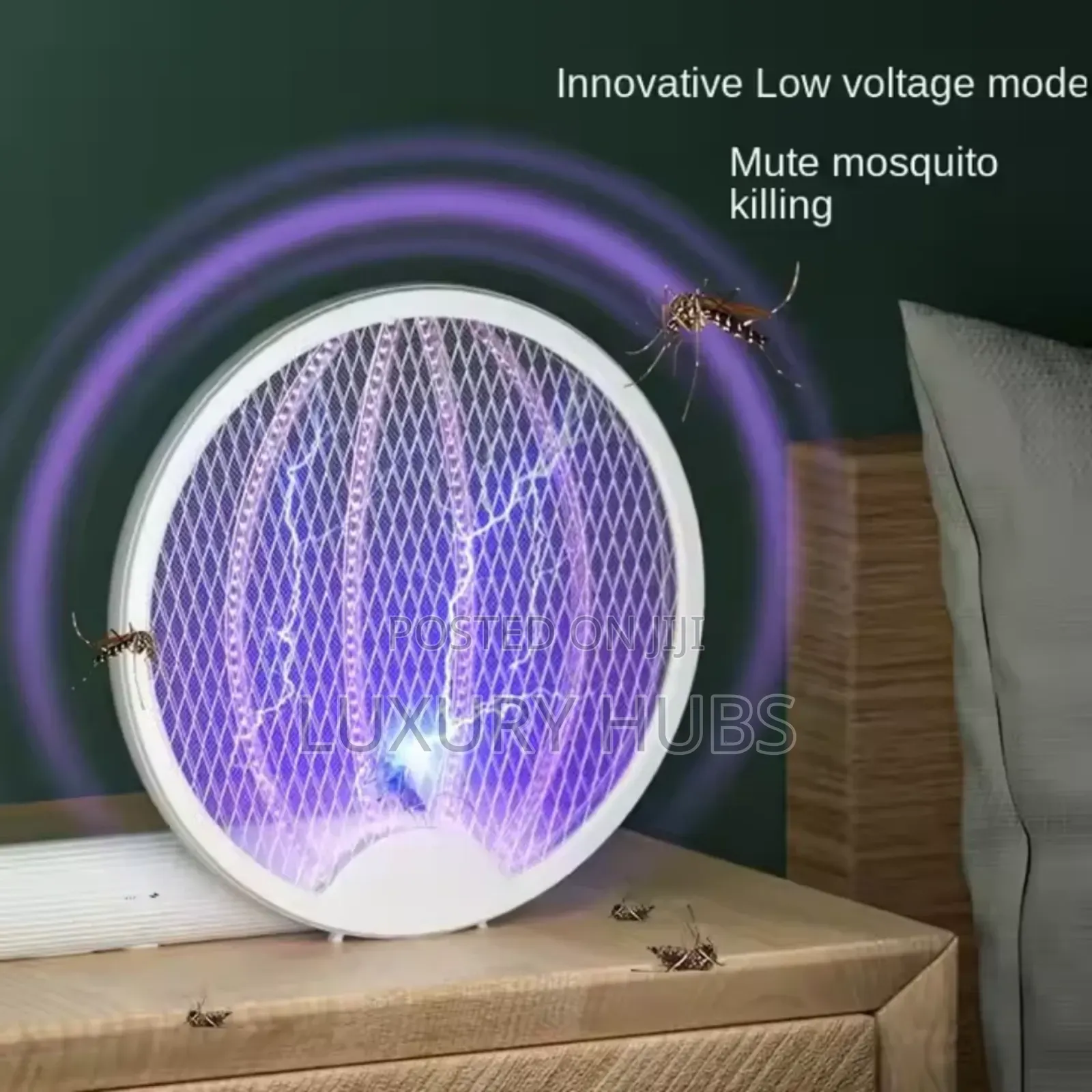 MS-666 LED Rotary Electric Mosquito Racket – Rechargeable