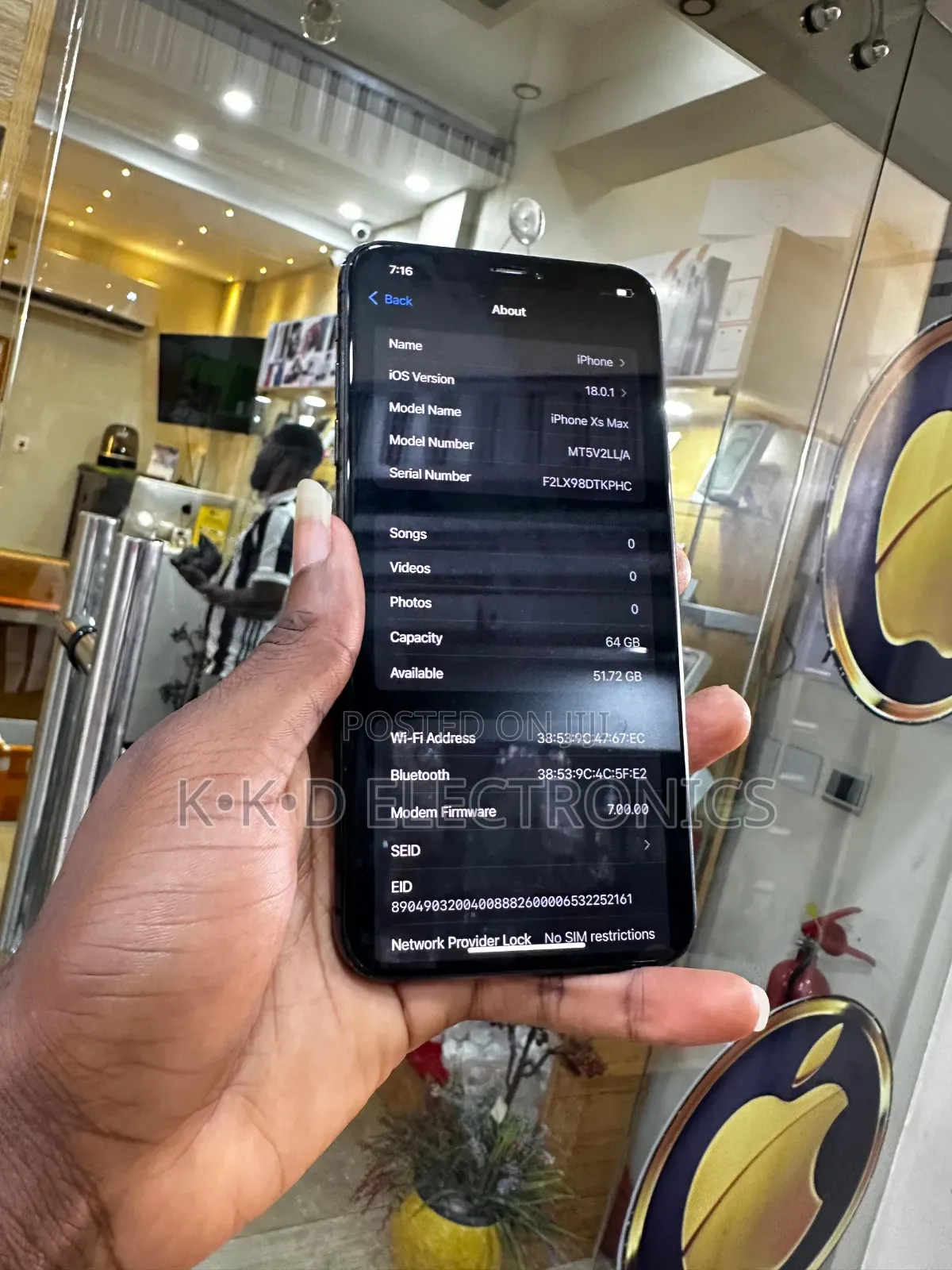 Apple iPhone XS Max 64 GB Black