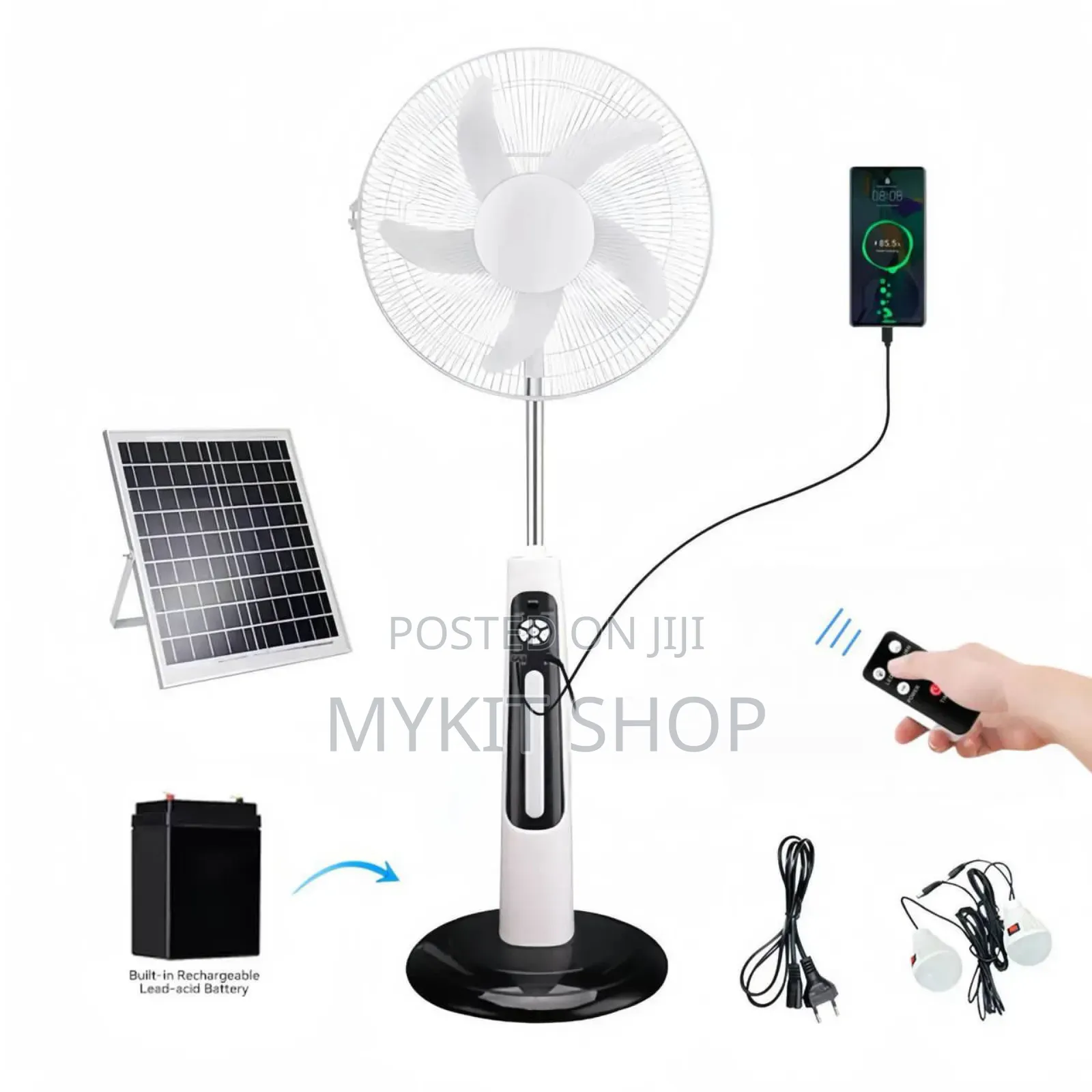 Solar Rechargeable Fan