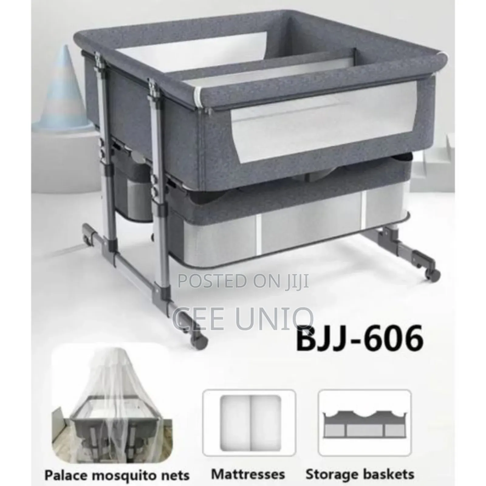 Adjustable Heigh Baby Twin Cot Next to Me Bed