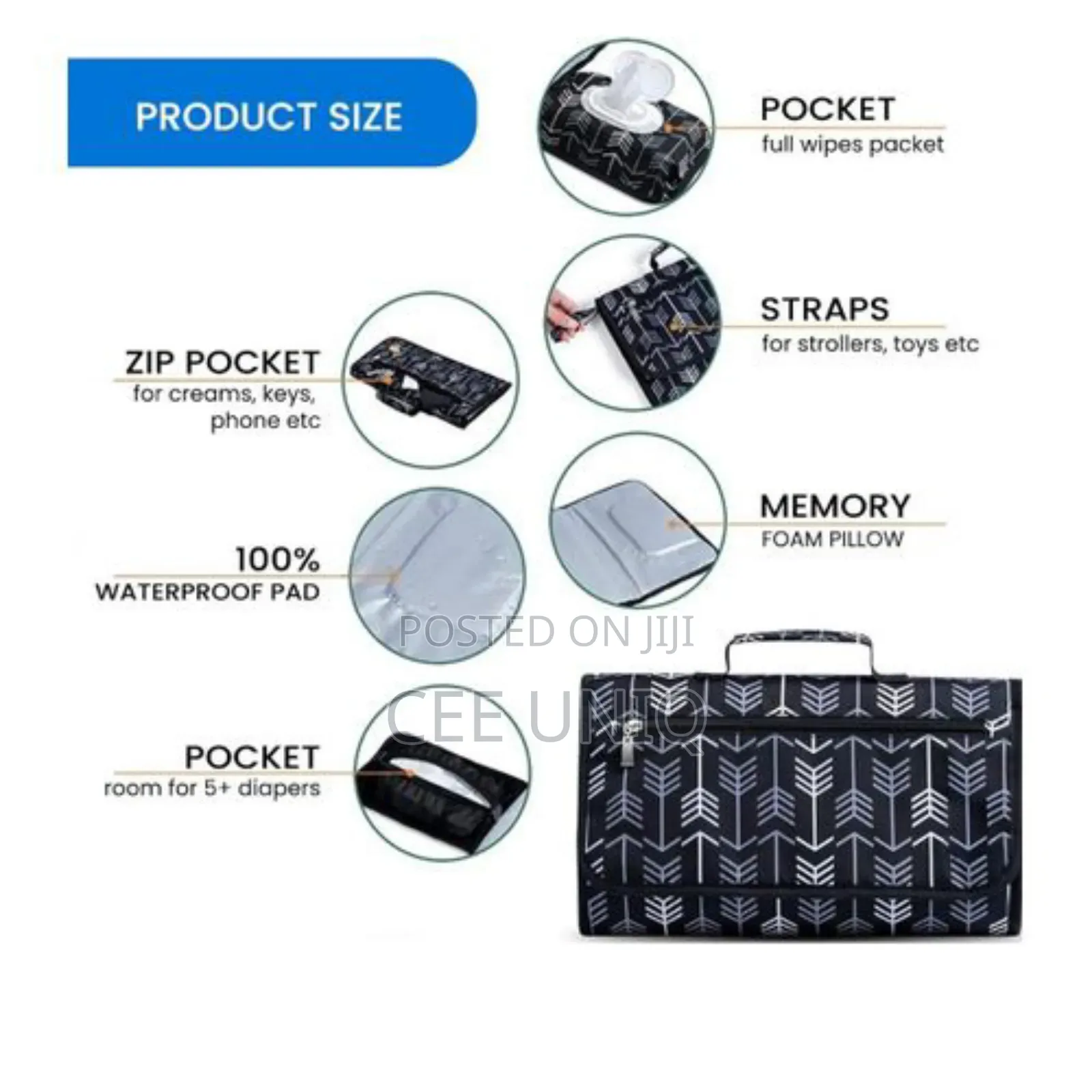 Portable Foldable Baby Nappy Changing Mat