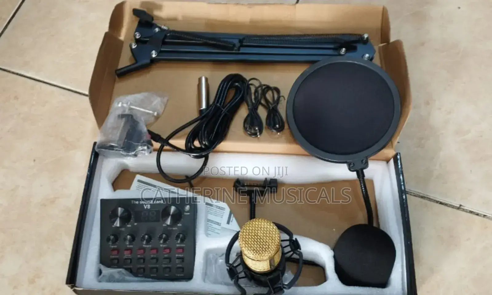 Soundcard and Shock Mount Bm 800 Mixer Kit