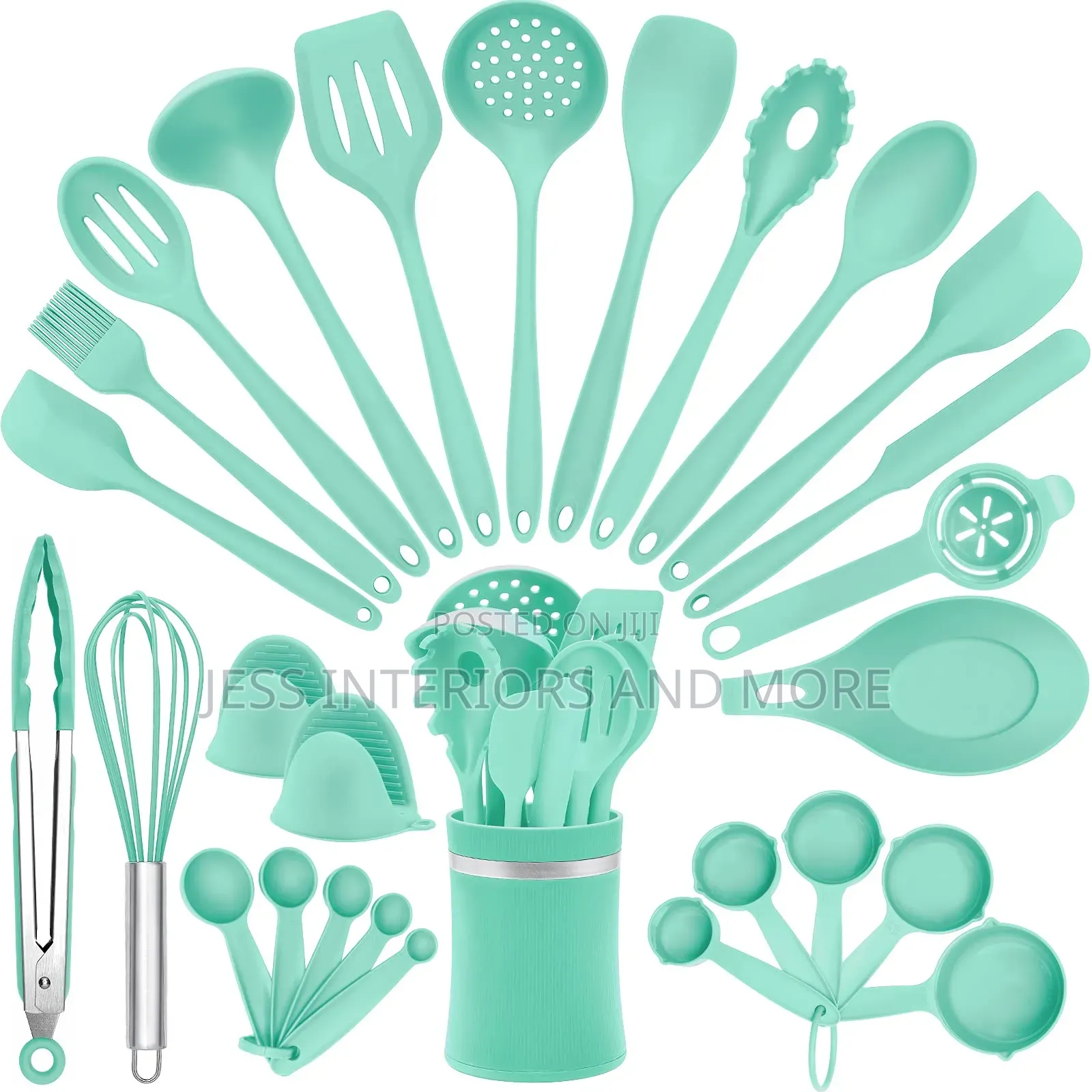 28pcs Silicone Kitchen Cooking Utensils Set