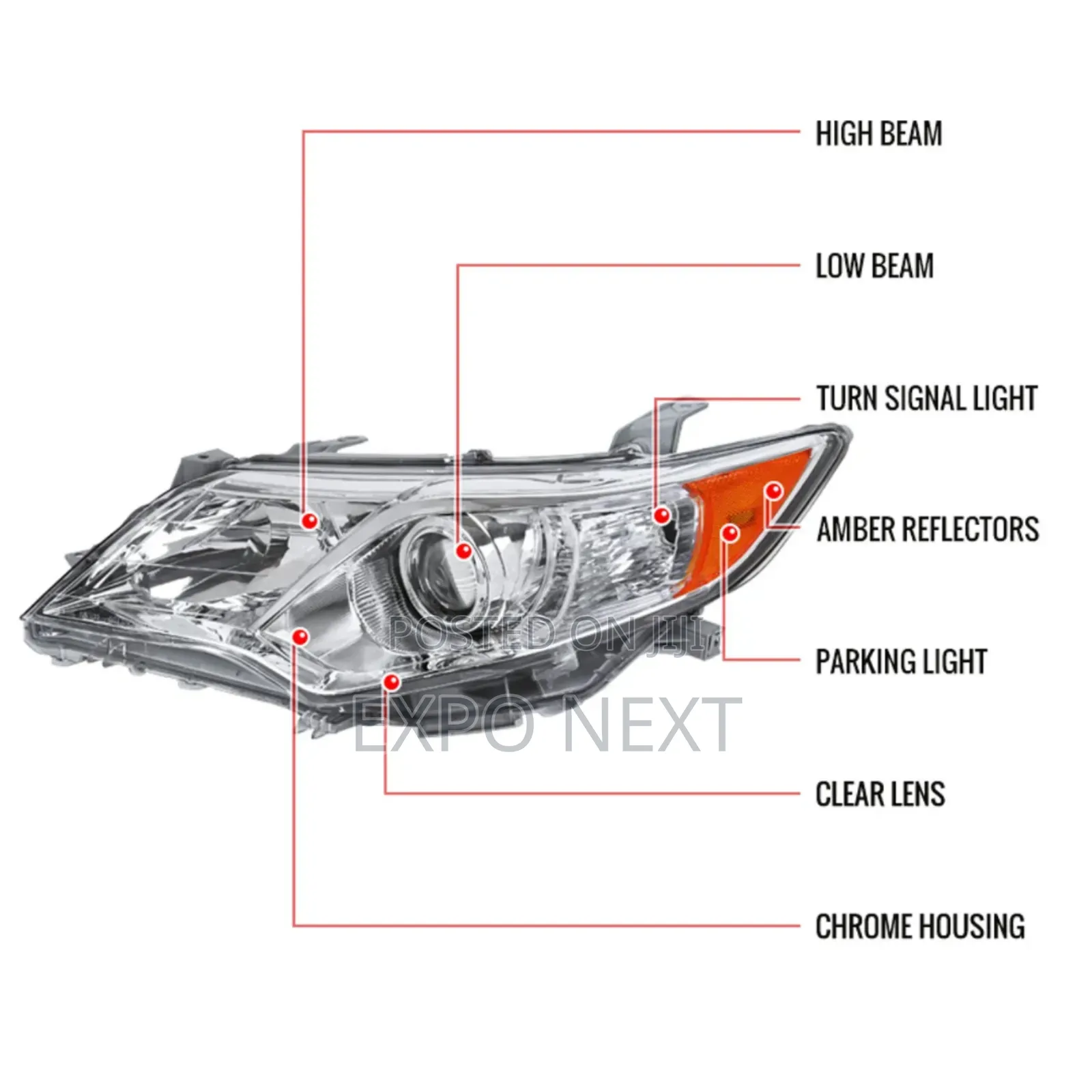 Headlights for Toyota Camry Models Depo 2012-2015