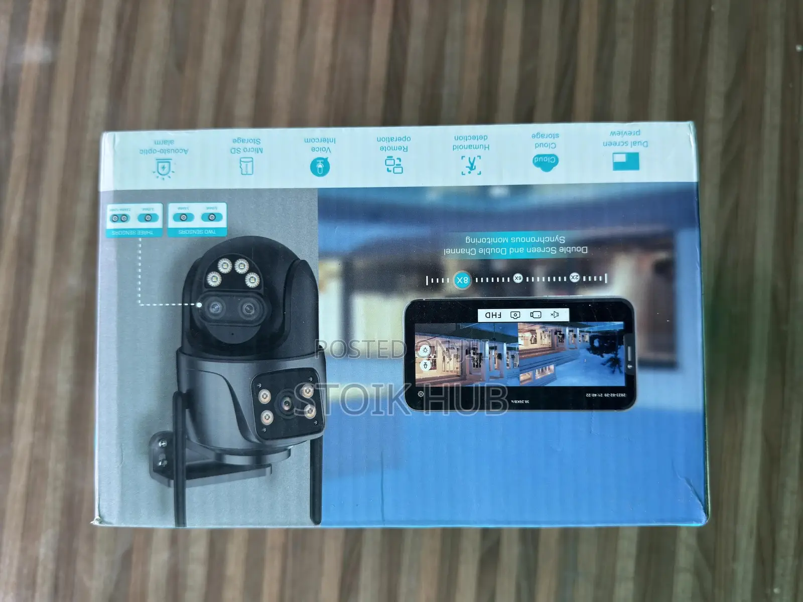Outdoor Security Camera, 360° PTZ Home Security Wifi Camera,