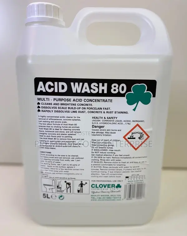Acid Wash 80 – Heavy-Duty Cement Tile Cleaner