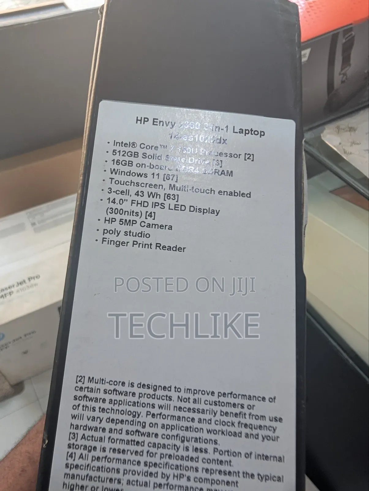 New Laptop HP Envy 14 16GB SSD 512GB