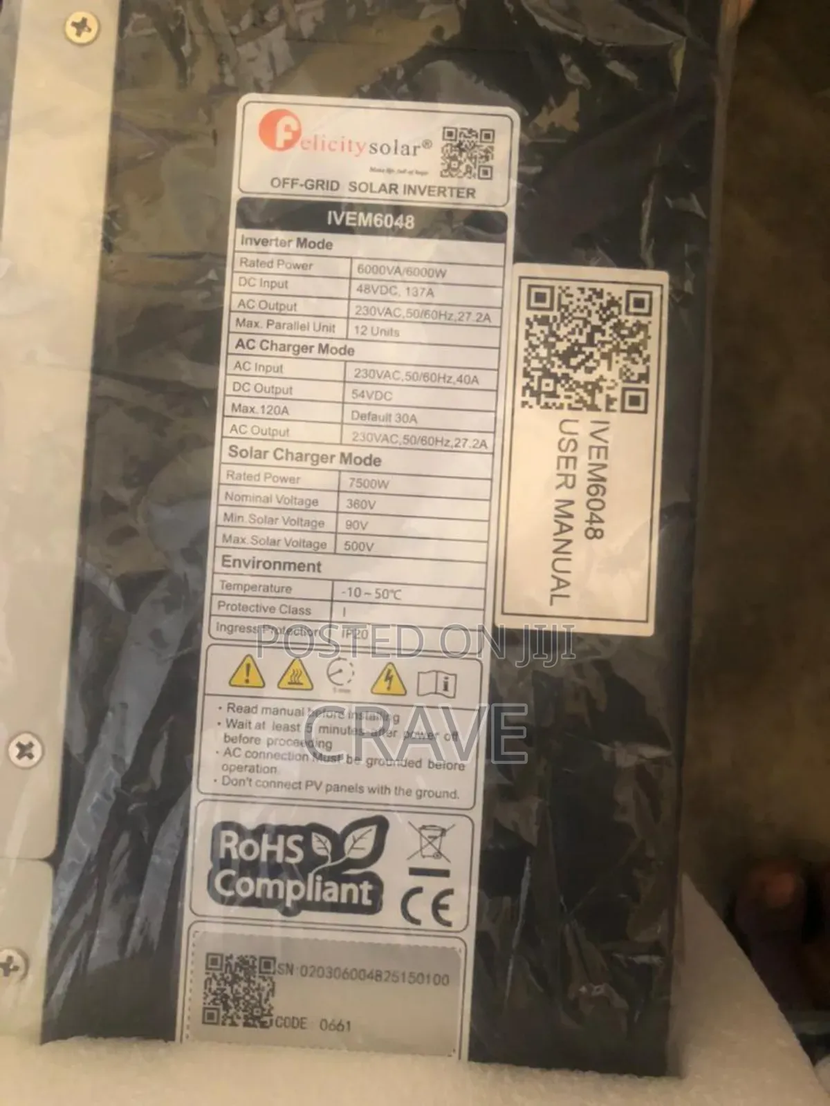 6kva Hybrid Solar Inverter