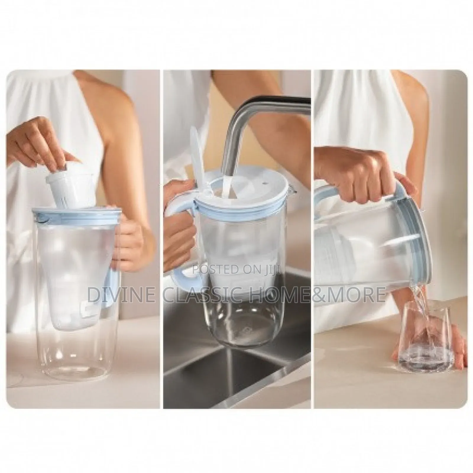 Brita Glass Verre Cristal Water Filter Jug (2.5lit)