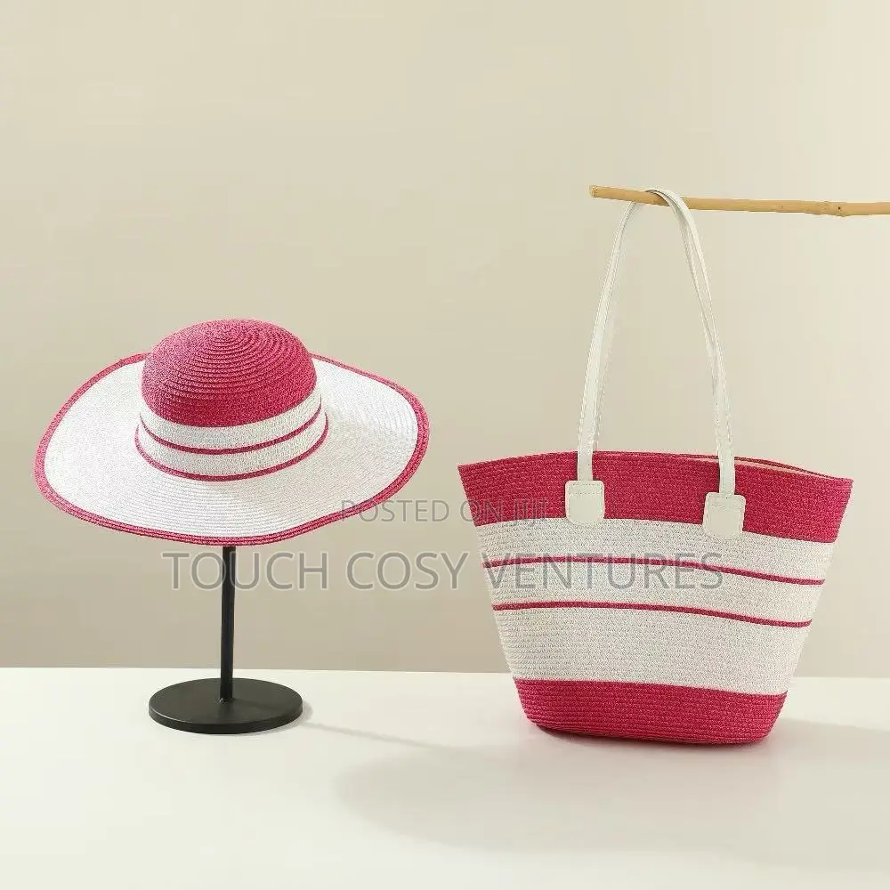 Elegant Weaven Summer Hat and Bag