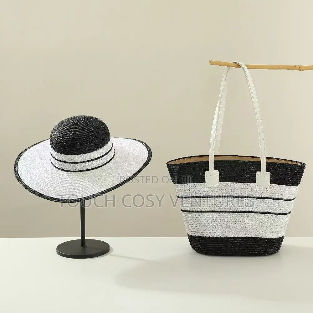 Elegant Weaven Summer Hat and Bag