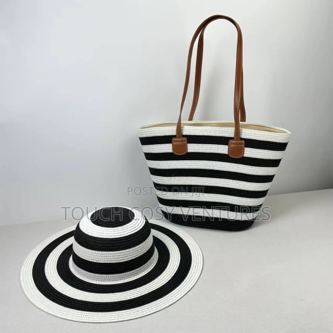 Elegant Weaven Summer Hat and Bag