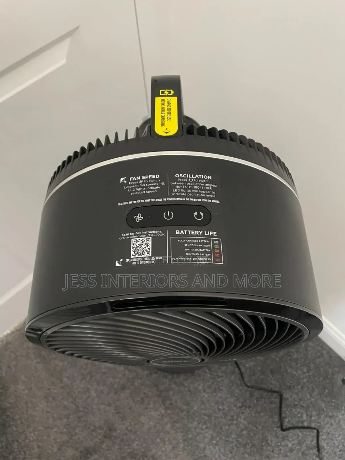Shark Flexbreeze 12 in 1 Hybrid Corded Cordless Fan,
