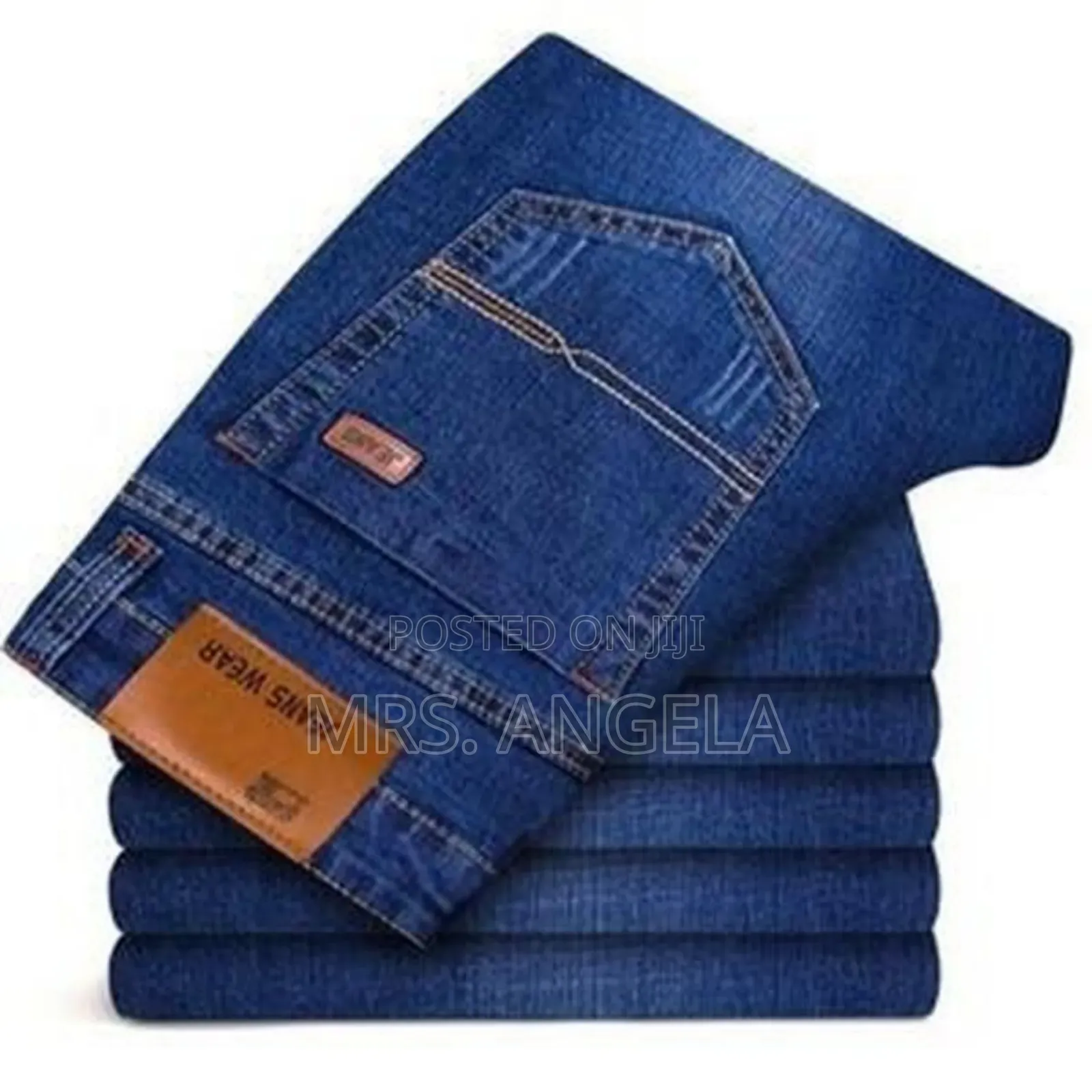 Straight Blue Jeans for Men