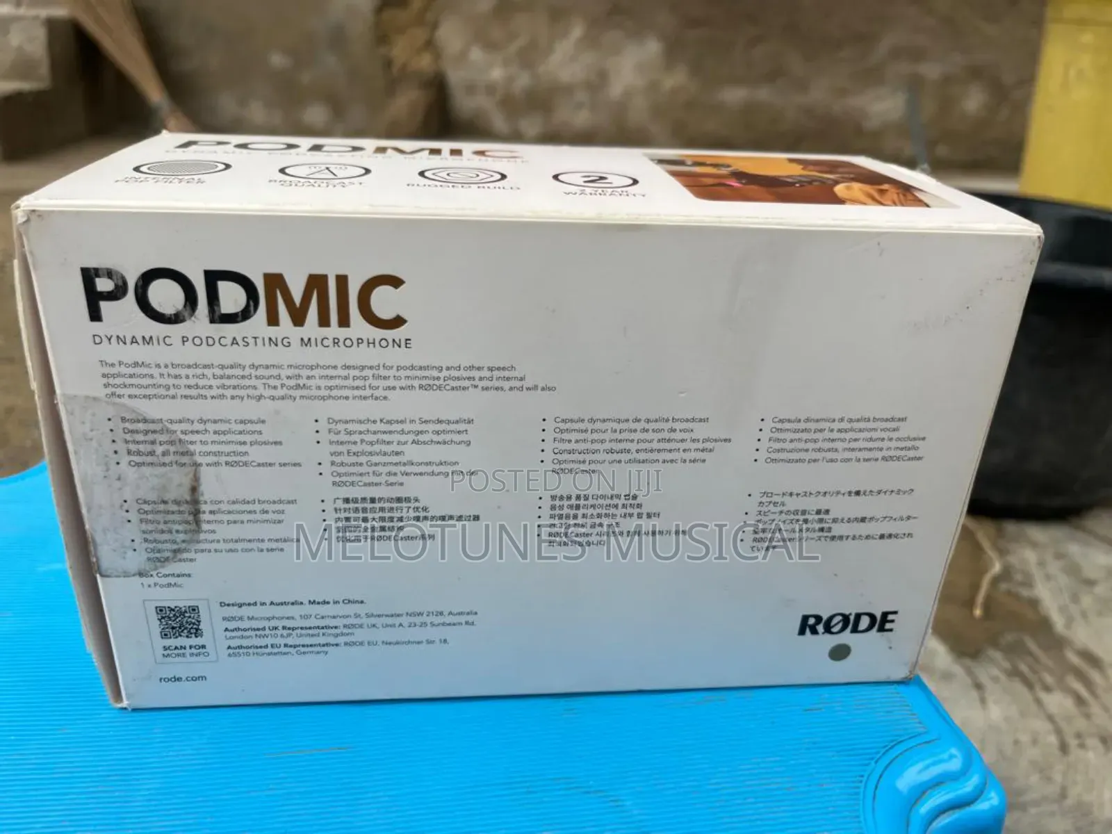 Røde Podmic Dynamic Podcasting Microphone.