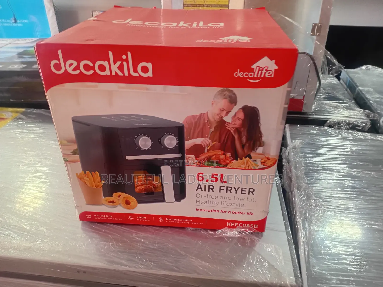 Decakila Keec085b 6.5l Air Fryer-Innovative Kitchenessential