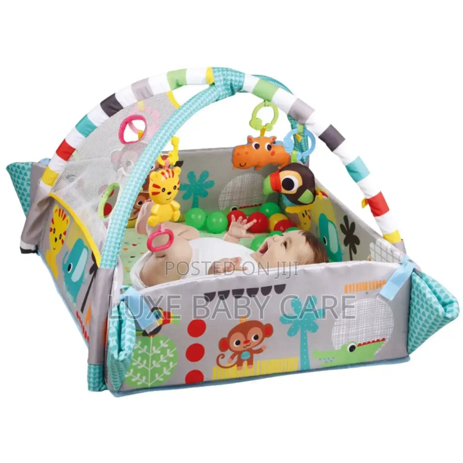 "5-in-1 Activity Gym Ball Pit for Infants and Toddlers