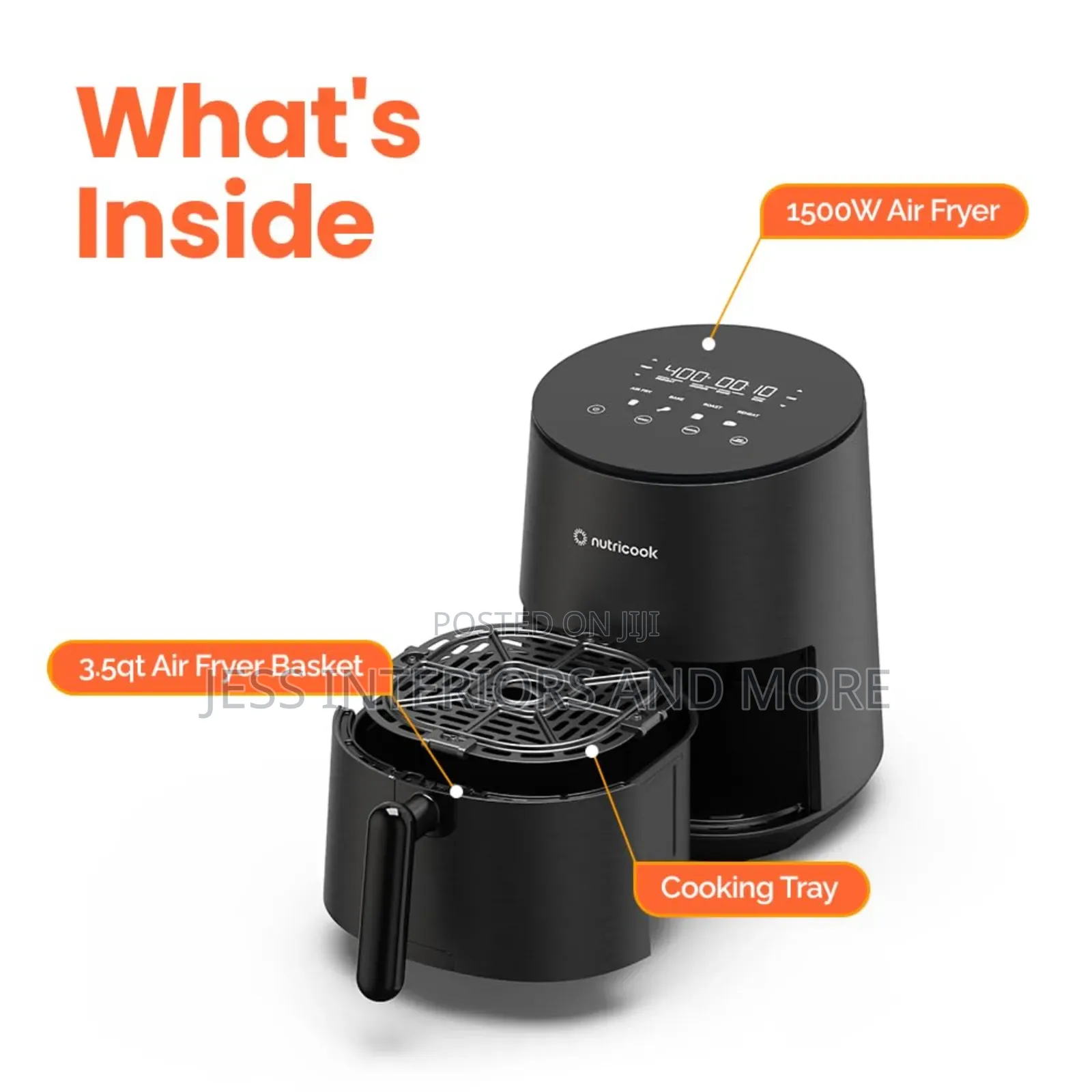 Nutricook Air Fryer – 8 Preset Functions