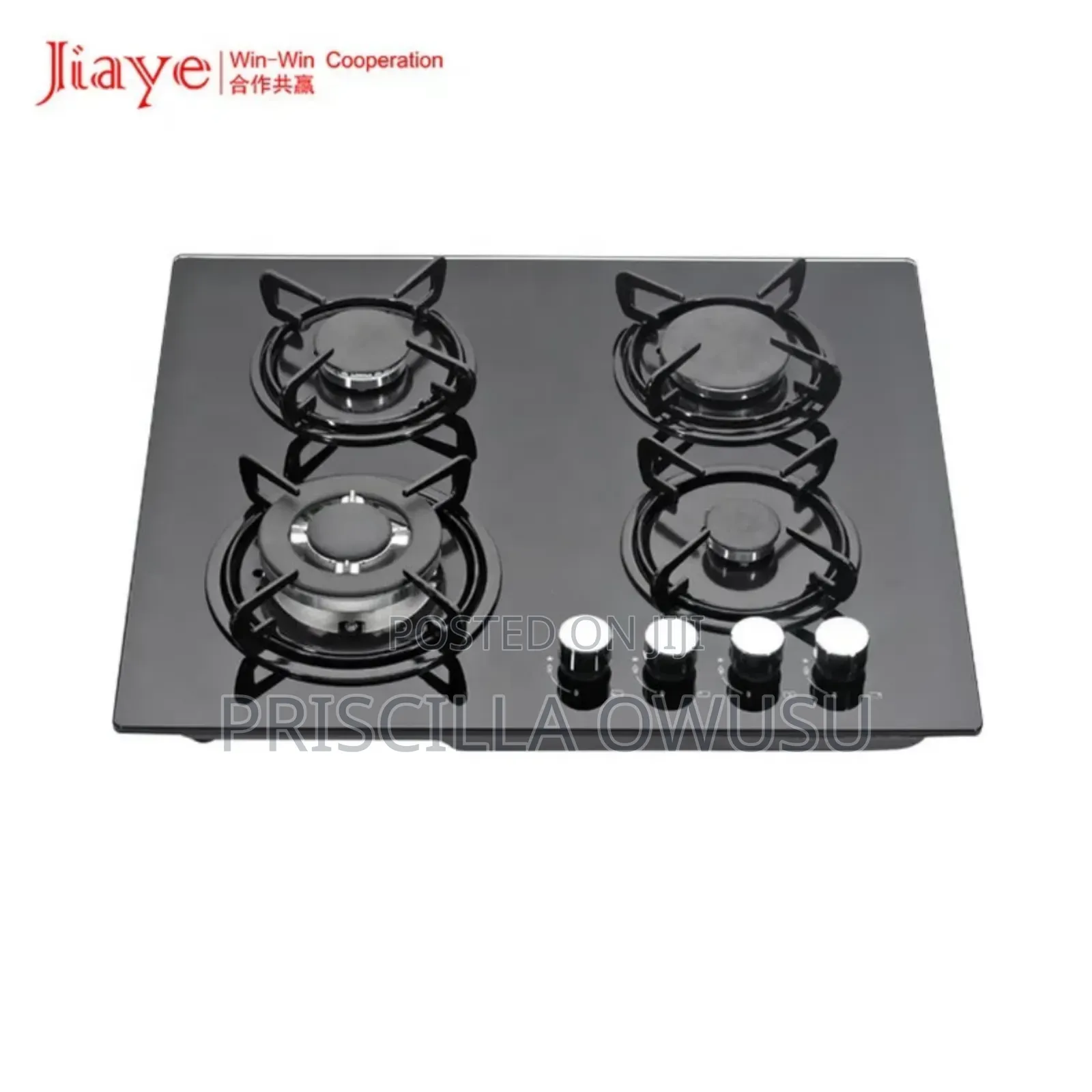 4 Burner Glass Inbuilt Gas Cooker