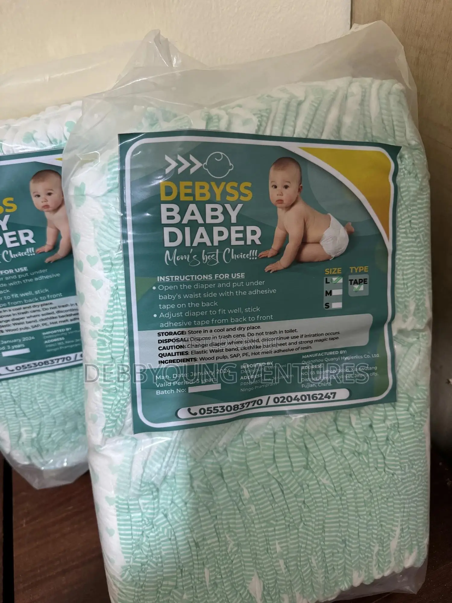 Debyss Baby Diaper at a Pre Order ( Including Shipping Fees)