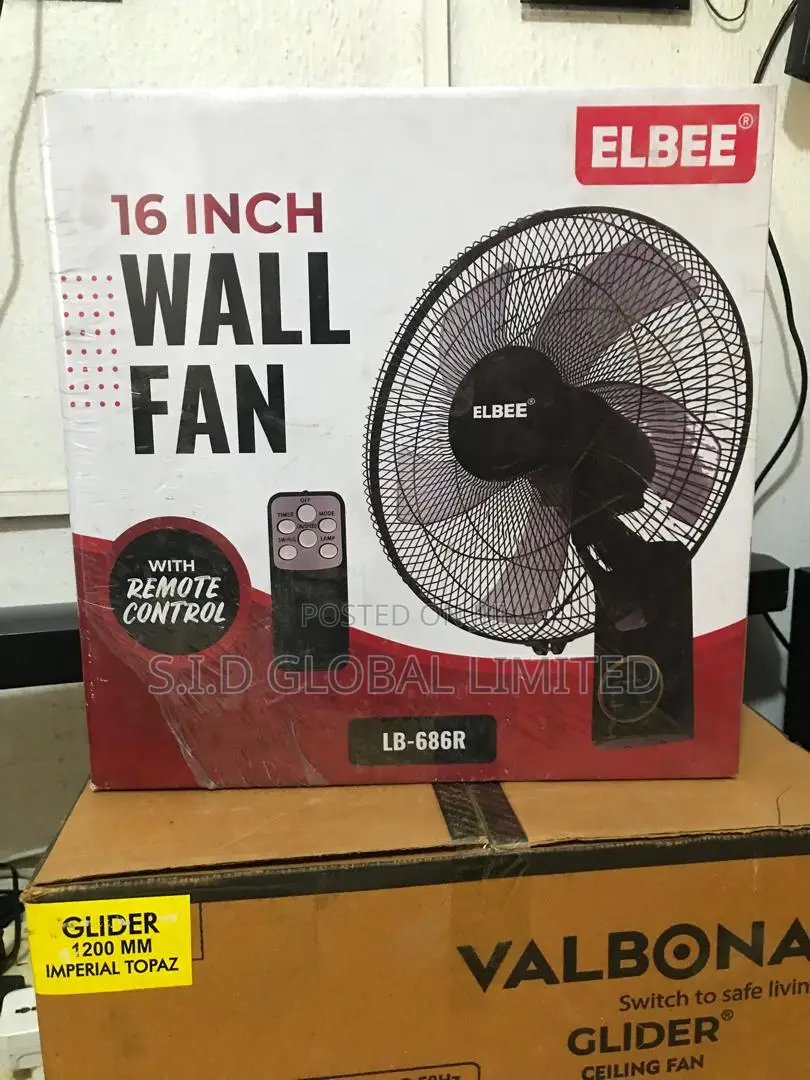 5 Plastic Blades Elbee 16" Wall Fan Lb686r