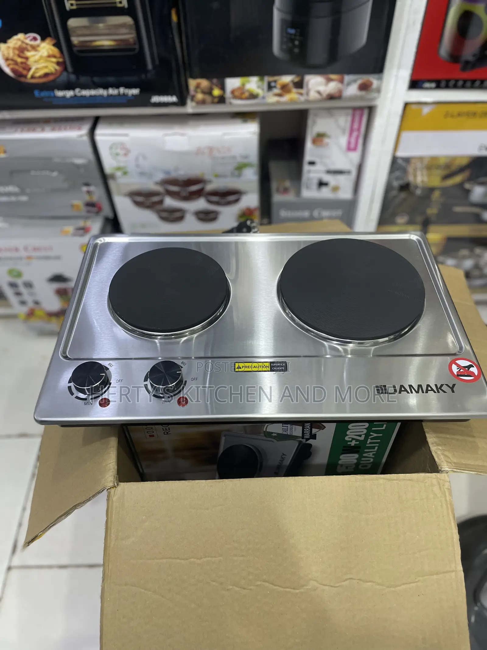 Electric Hot Plate Large Surface Double Burner . 1500w+2000w