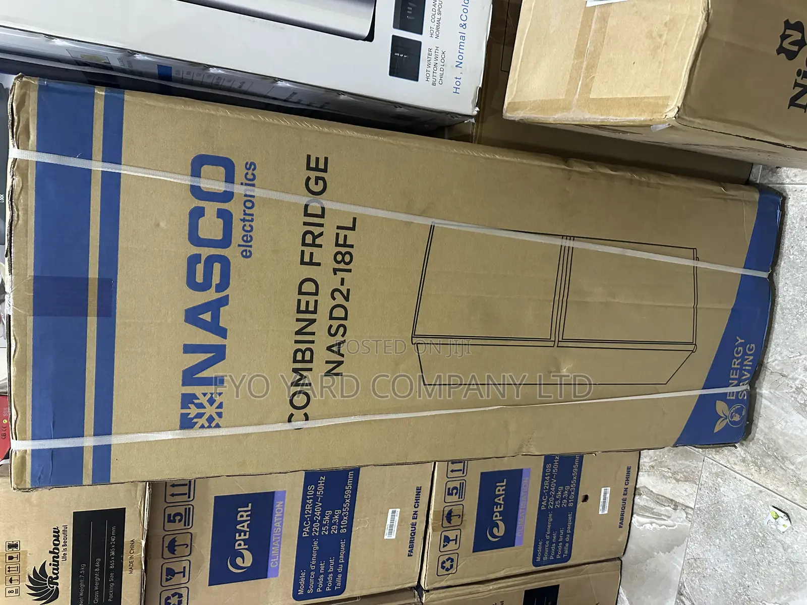 Bottom Freezer Design Nasco 136liters Double Door Fridge