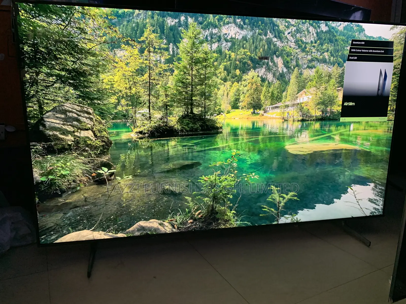 Extra Slim Samsung Qled 75 Inches Q75c Thin Tv Uhd HDR Uk