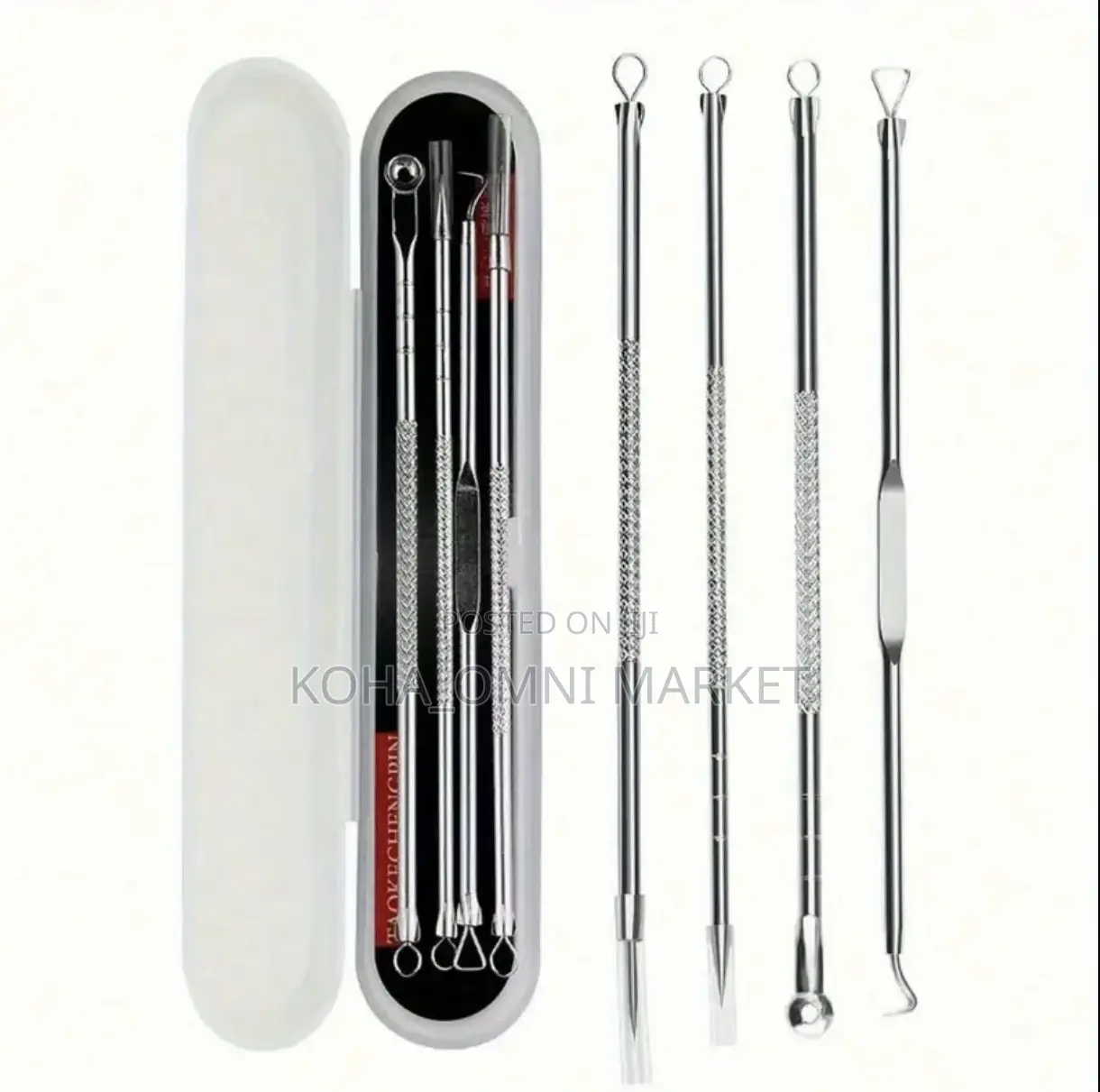 4pcs Pimple Extractor Tool Stainless Steel
