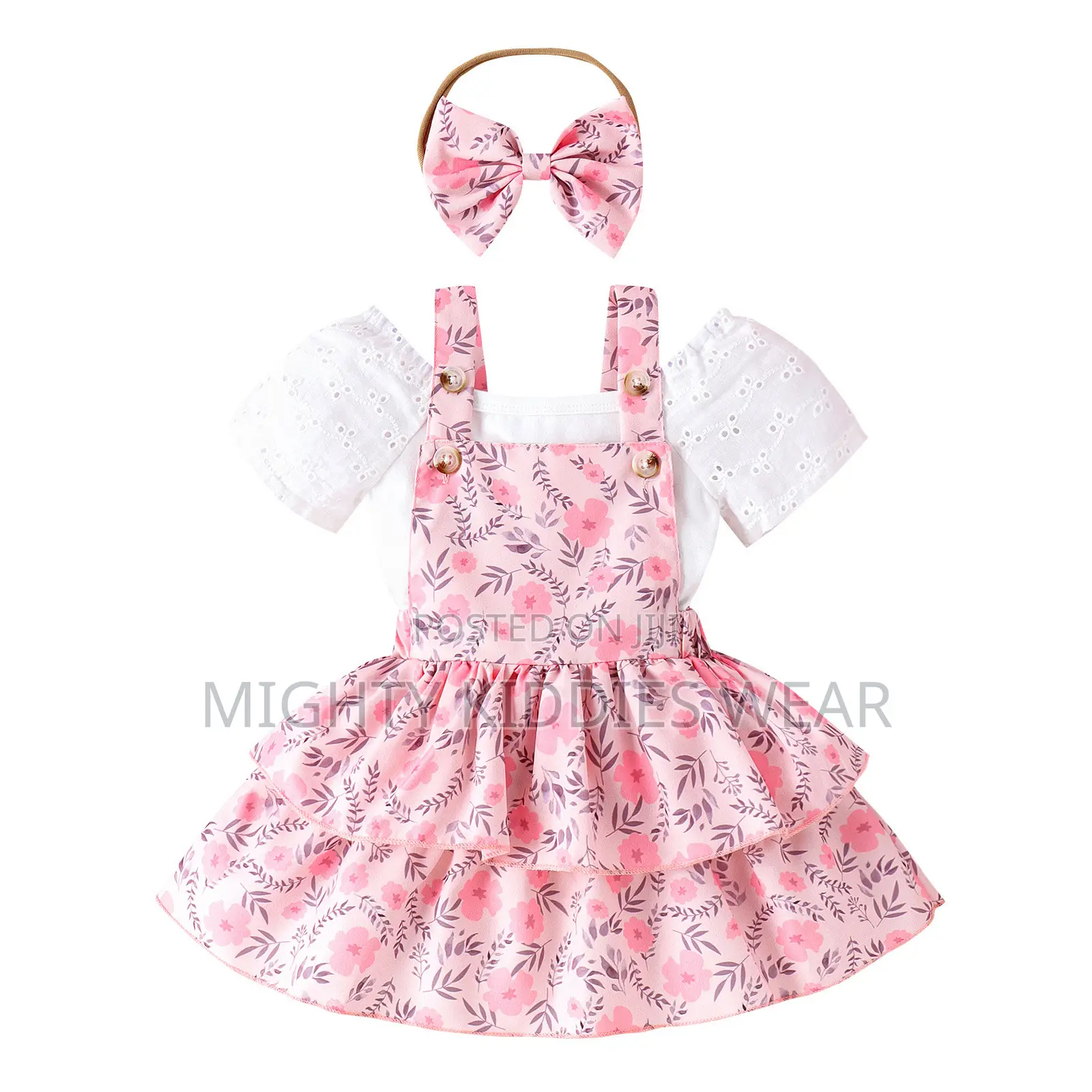3pcs Baby Girls Wear. Ages 12-18m