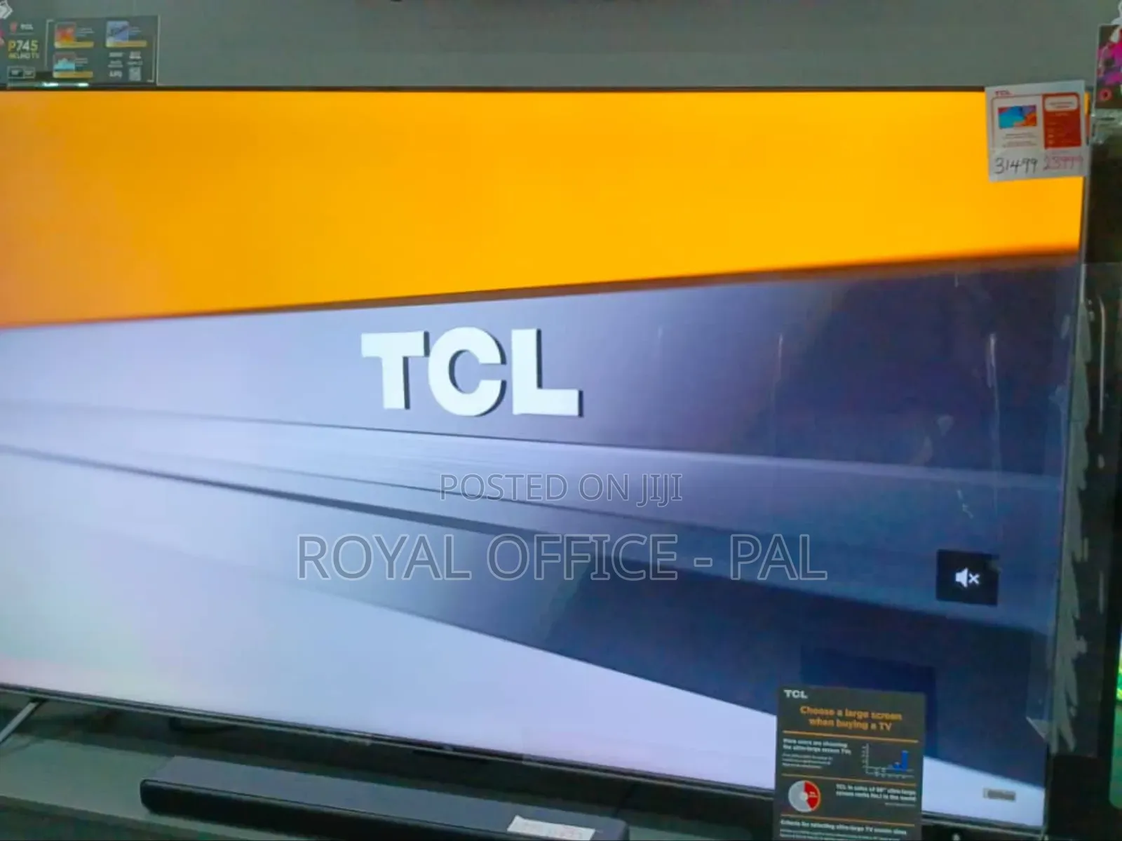 Ultra Slim TCL Q-Led 75 Inch Smart Television