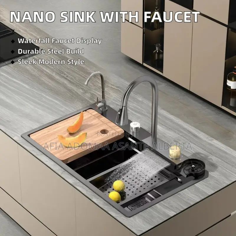 Intelligent Stainless Steel Waterfall Sink