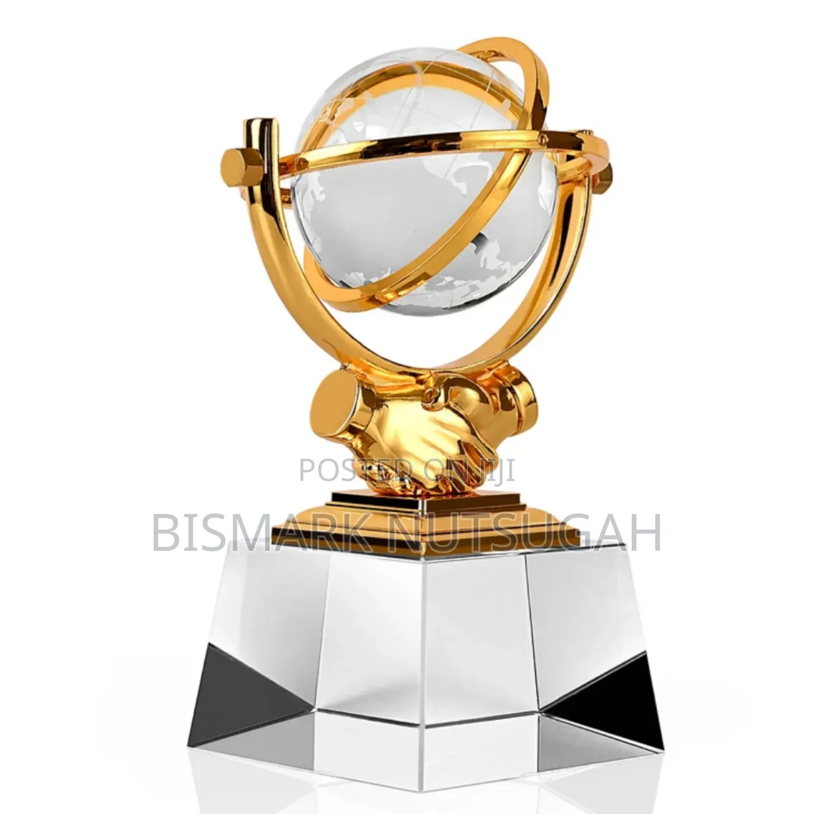 Award Crystal Glass Plaque Trophy